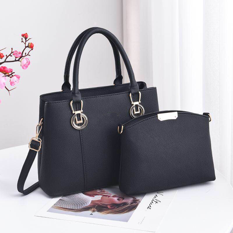 Geanta dama neagra 2 in 1 Geta biashoes.ro imagine reduceri